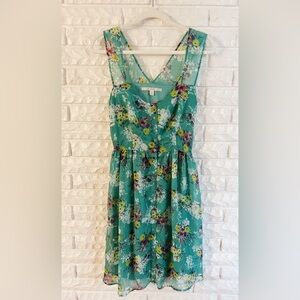 LC Lauren Conrad | Dresses | Lauren Conrad Floral Fit And Flare Flowy Dress  | Poshmark